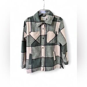 Ashley By 26 International Plaid Barn Jacket Outerwear Size Small